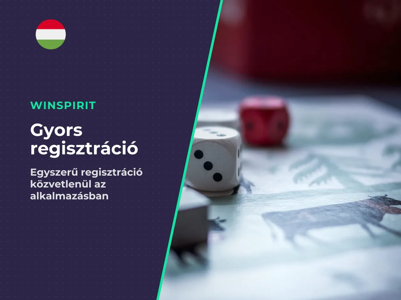 Regisztráció a Winspirit alkalmazásban. A PWA