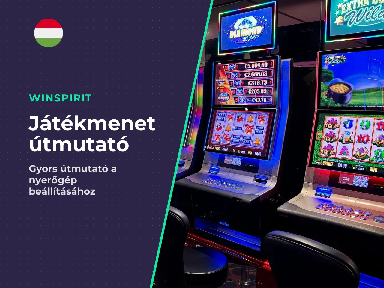 Tétbeállítás, pörgetés és alap játékmenet. Ha