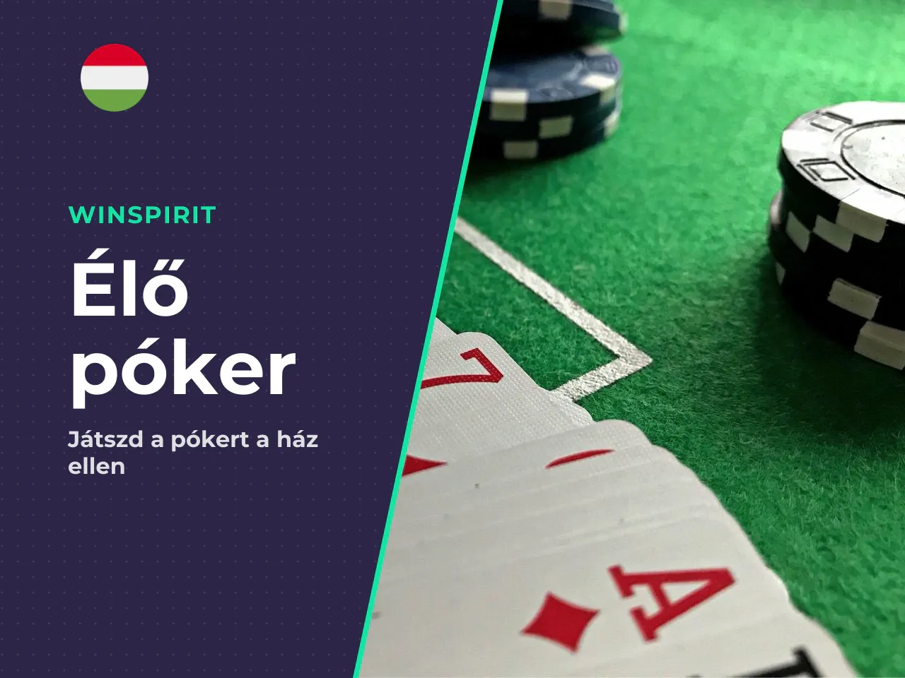 Live casino poker játék a ház